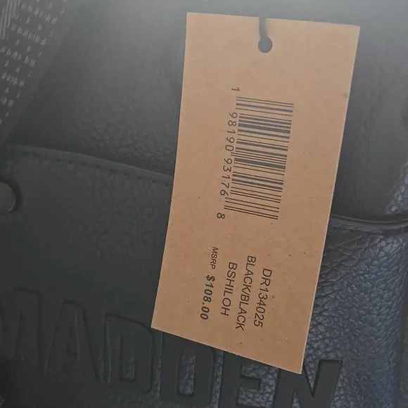 Steve Madden BShiloh Black/Black Tote with Mini Pouch - Picture 5 of 13